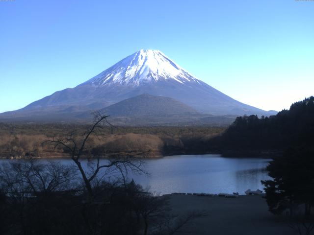 精進湖からの富士山