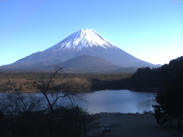 精進湖からの富士山