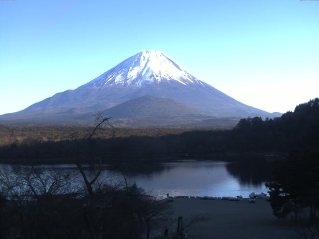 精進湖からの富士山