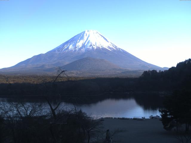 精進湖からの富士山