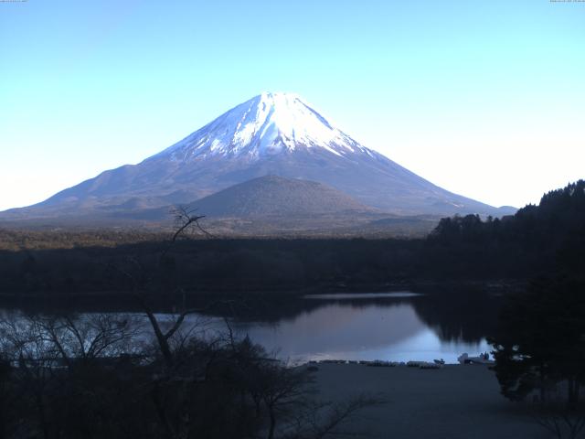 精進湖からの富士山