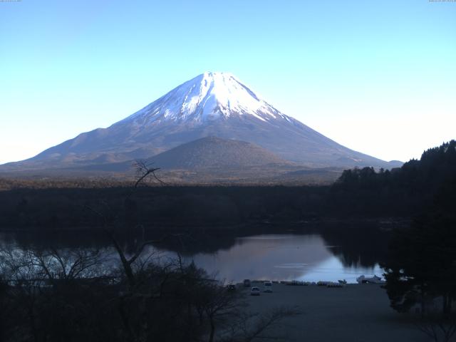 精進湖からの富士山