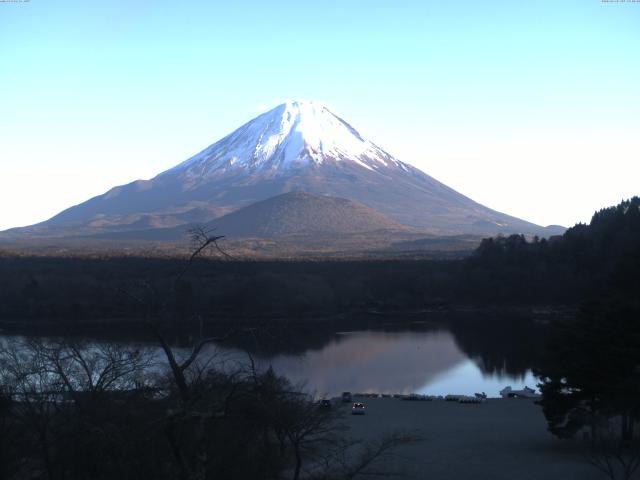 精進湖からの富士山