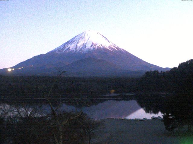 精進湖からの富士山