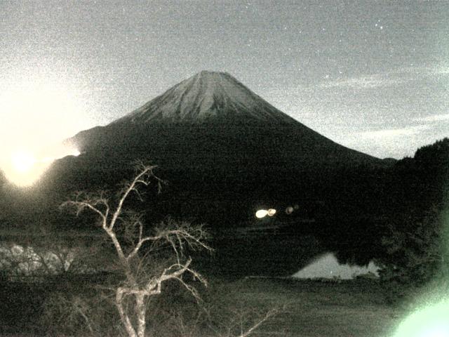 精進湖からの富士山