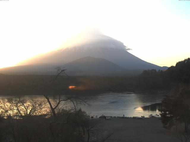 精進湖からの富士山