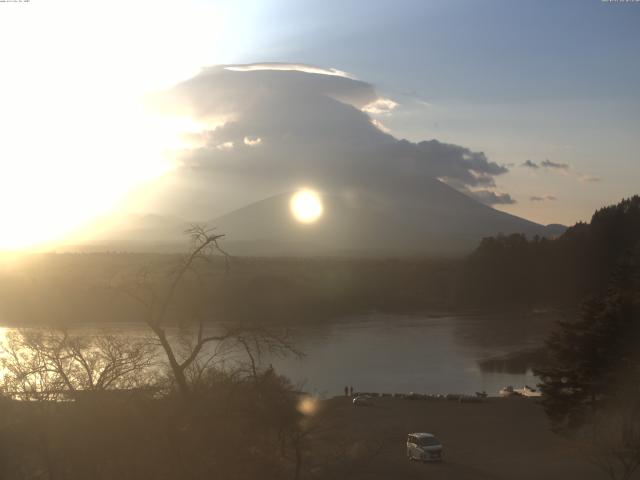 精進湖からの富士山