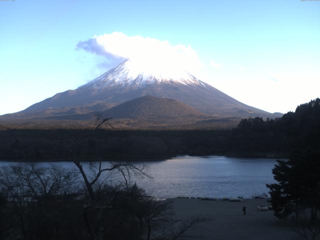 精進湖からの富士山