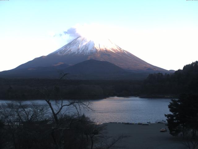 精進湖からの富士山