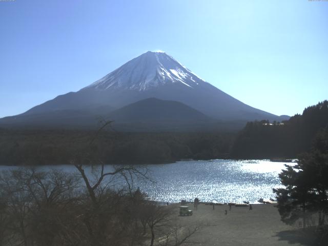 精進湖からの富士山