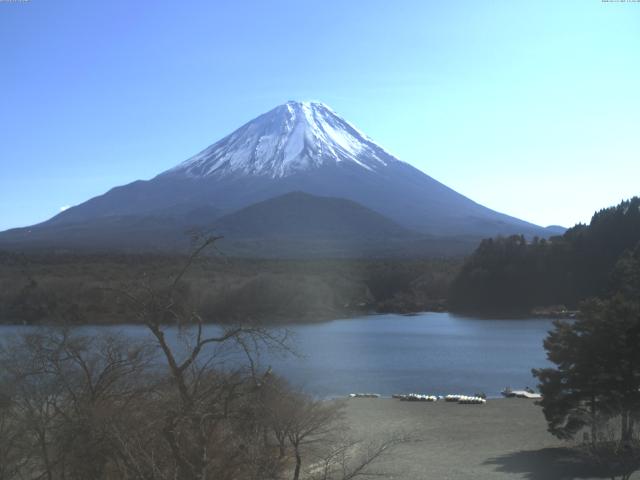 精進湖からの富士山