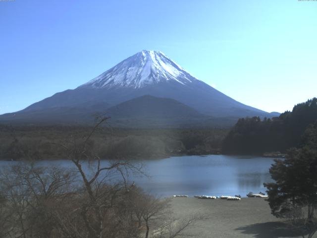 精進湖からの富士山