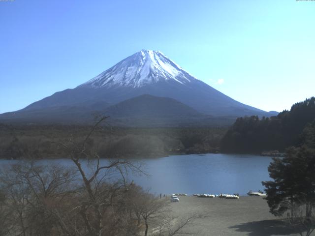 精進湖からの富士山