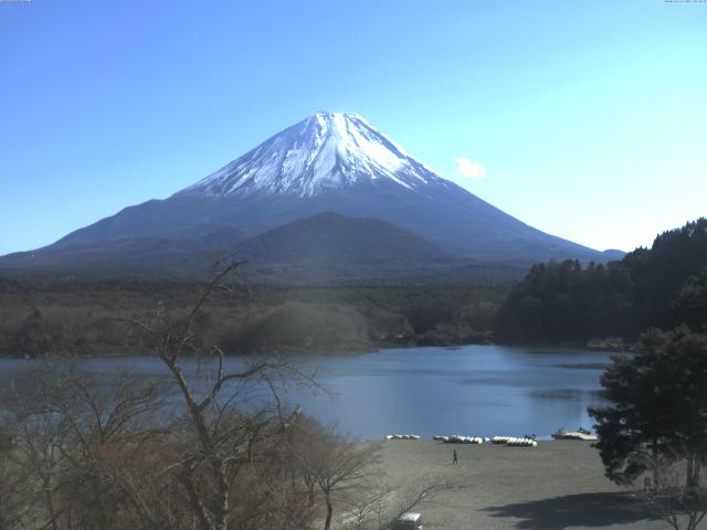 精進湖からの富士山