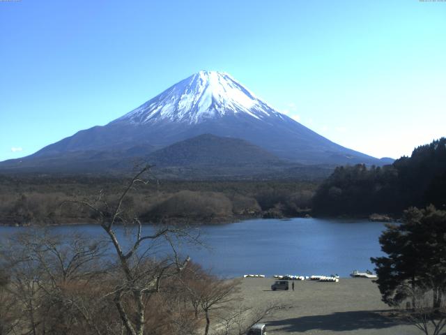 精進湖からの富士山