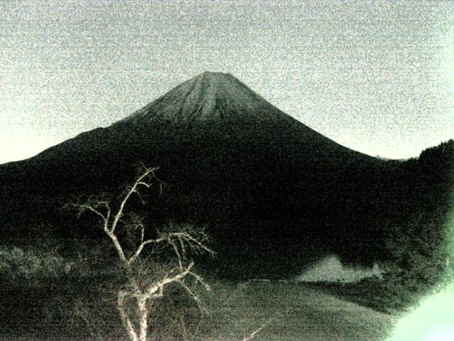 精進湖からの富士山