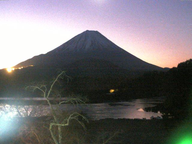 精進湖からの富士山