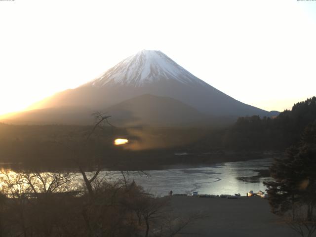 精進湖からの富士山
