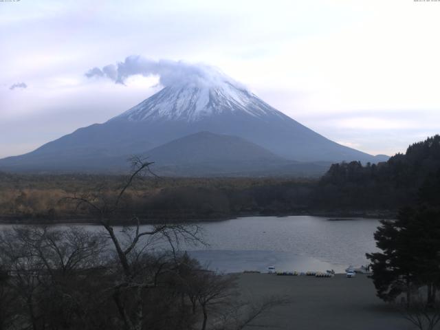 精進湖からの富士山