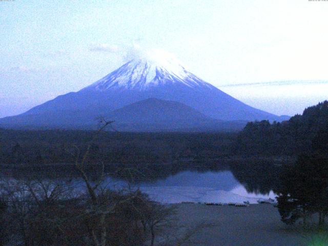 精進湖からの富士山