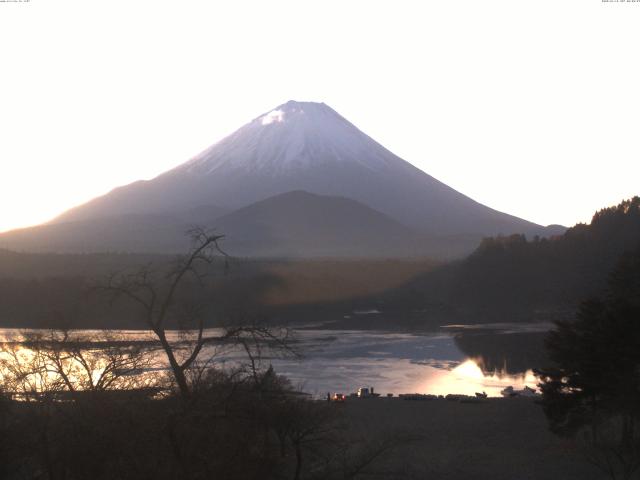 精進湖からの富士山