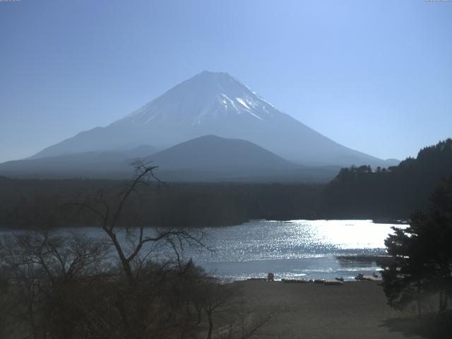 精進湖からの富士山