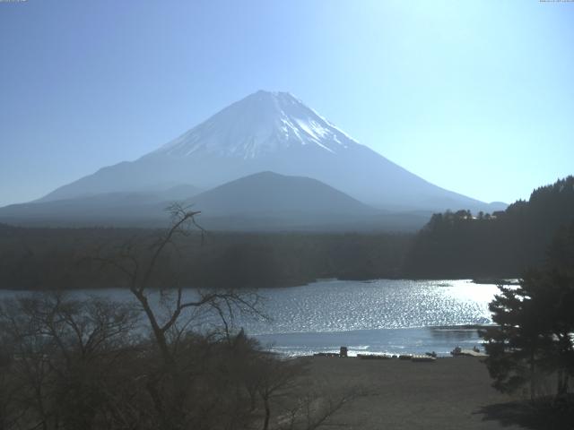 精進湖からの富士山