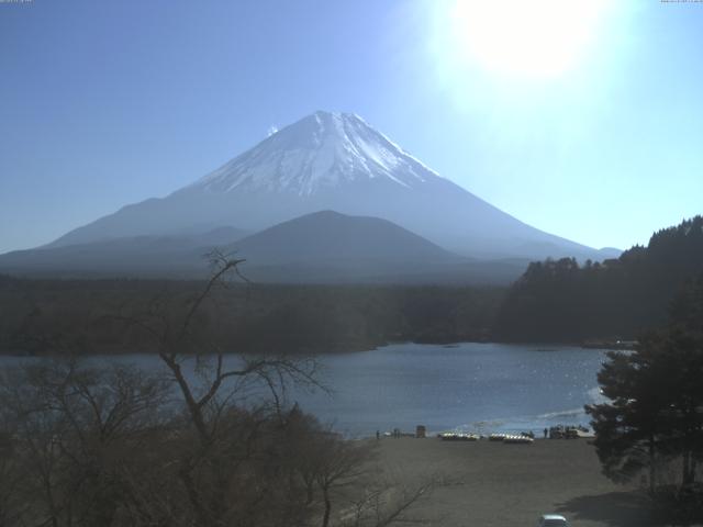 精進湖からの富士山