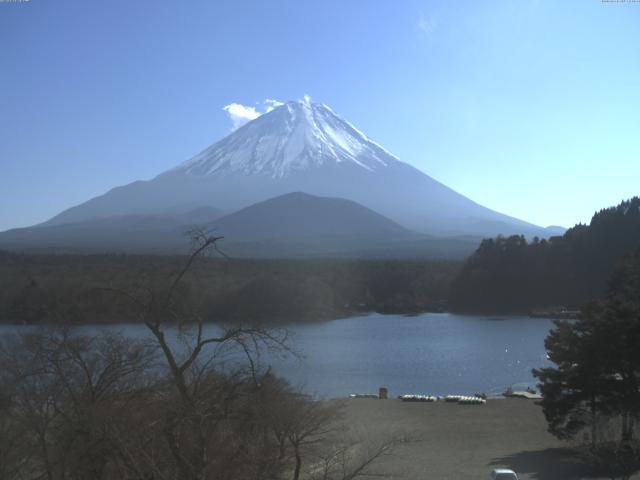 精進湖からの富士山