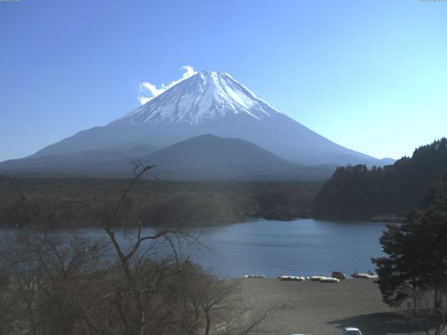 精進湖からの富士山