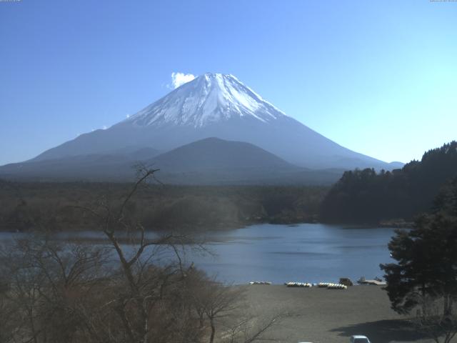 精進湖からの富士山