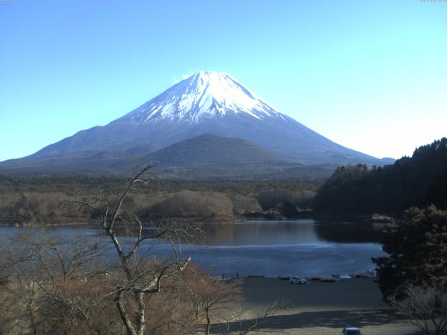 精進湖からの富士山