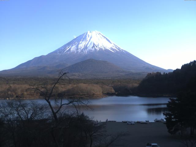 精進湖からの富士山