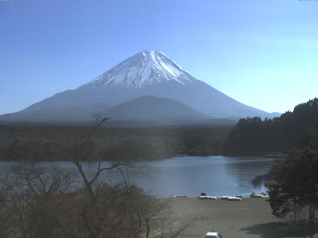 精進湖からの富士山
