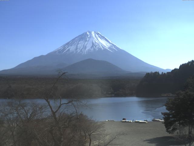 精進湖からの富士山