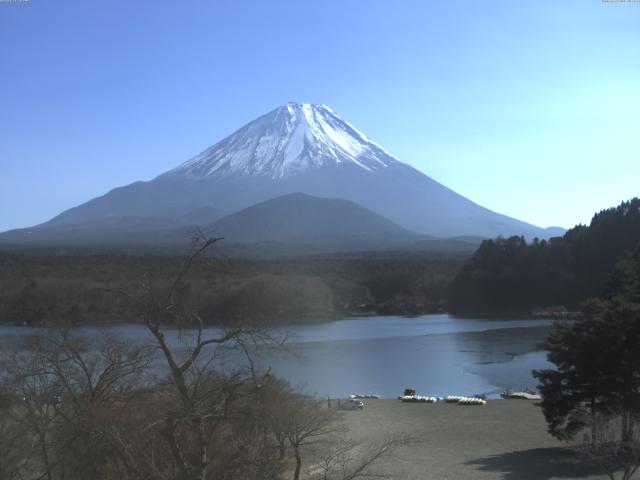 精進湖からの富士山