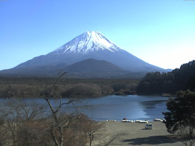 精進湖からの富士山