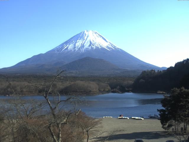 精進湖からの富士山
