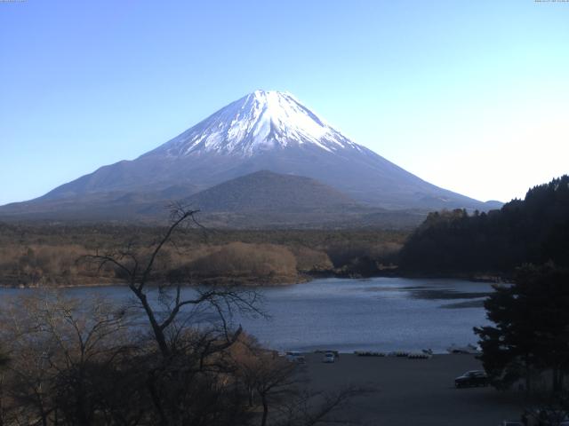 精進湖からの富士山