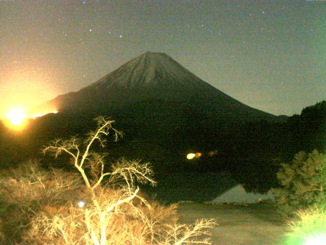 精進湖からの富士山