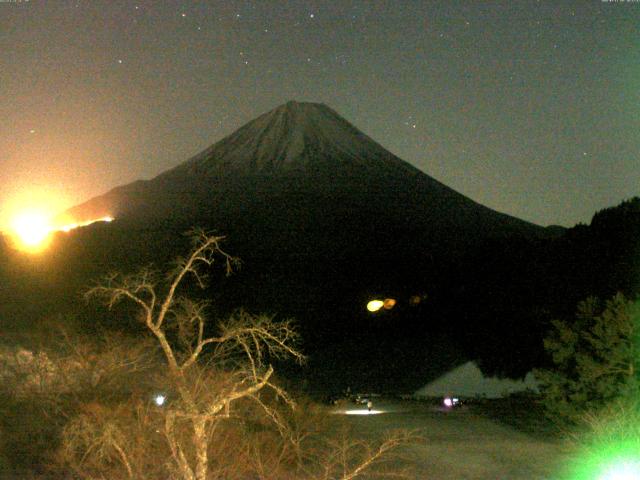 精進湖からの富士山