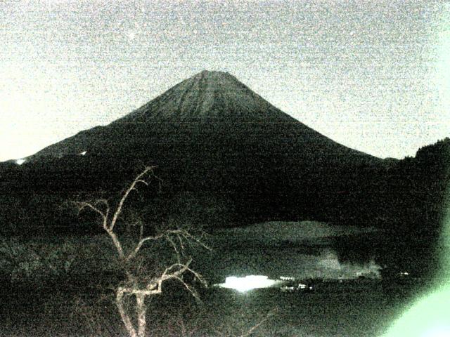 精進湖からの富士山