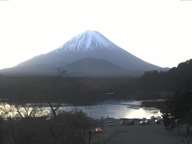 精進湖からの富士山