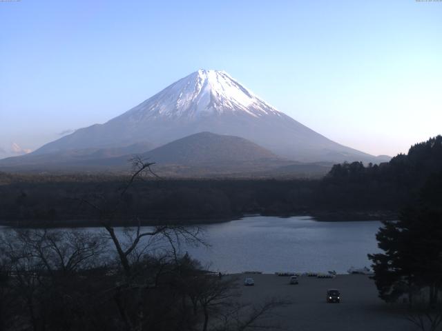 精進湖からの富士山