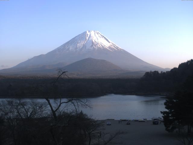 精進湖からの富士山