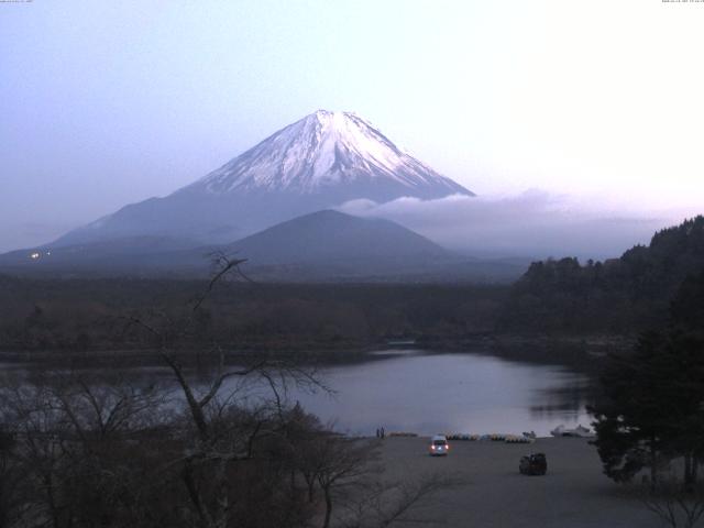 精進湖からの富士山
