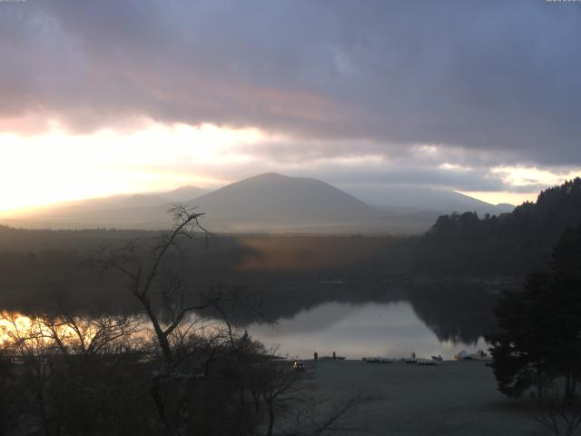 精進湖からの富士山