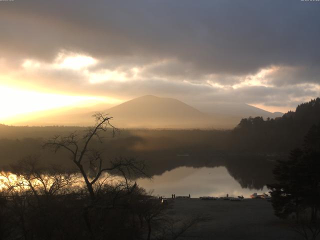 精進湖からの富士山