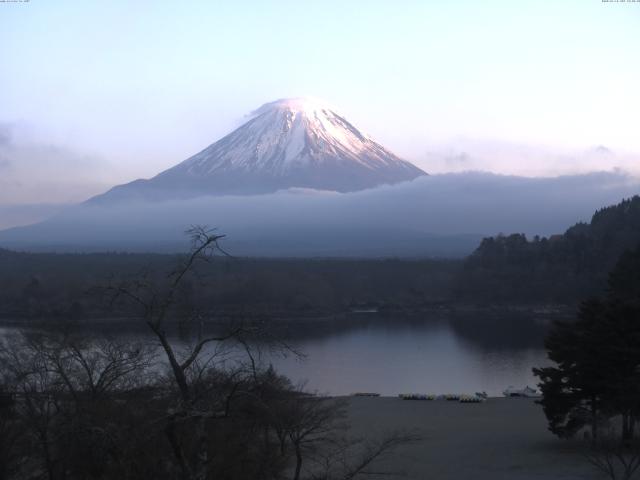 精進湖からの富士山