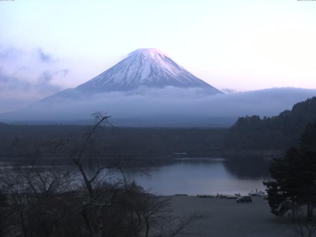 精進湖からの富士山